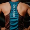 FITHOU Dual-Panel Mesh Performance Tank Top