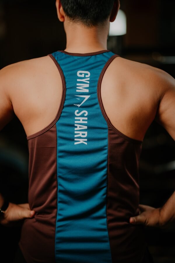 FITHOU Dual-Panel Mesh Performance Tank Top