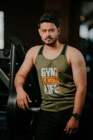 FITHOU Gym Is My Life Racerback Tank Top – Olive Edition FITHOU Gym Is My Life Racerback Tank Top – Olive Edition