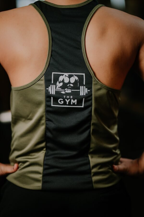 FITHOU Gym Is My Life Racerback Tank Top – Olive Edition
