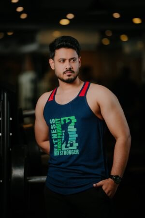 FITHOU Fitness First Priority Tank Top – Navy Red Edition FITHOU Fitness First Priority Tank Top – Navy Red Edition