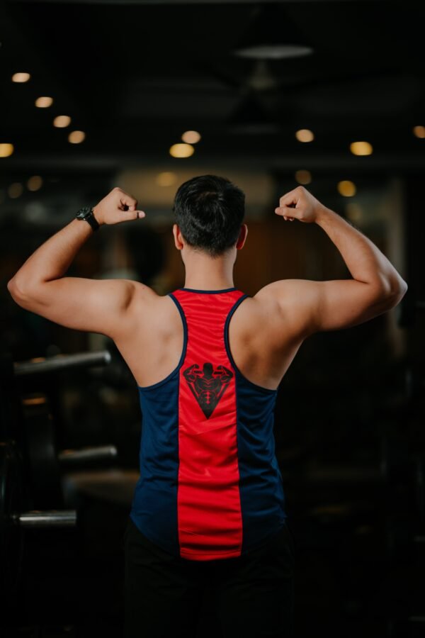 FITHOU Fitness First Priority Tank Top – Navy Red Edition FITHOU Fitness First Priority Tank Top – Navy Red Edition