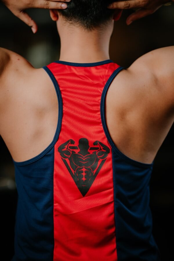 FITHOU Fitness First Priority Tank Top – Navy Red Edition FITHOU Fitness First Priority Tank Top – Navy Red Edition