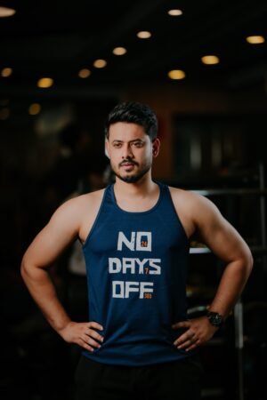 FITHOU No Days Off Performance Tank Top – Navy Blue Edition FITHOU No Days Off Performance Tank Top – Navy Blue Edition