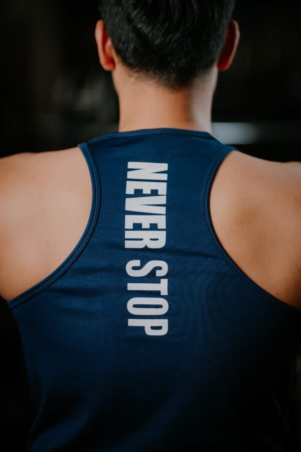 FITHOU No Days Off Performance Tank Top – Navy Blue Edition